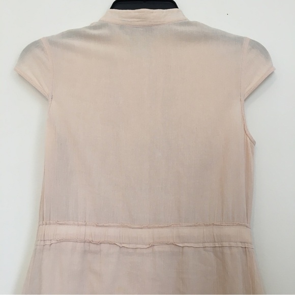 Vintage 80’s Button Front Nude Midi Dress - Picture 12 of 15